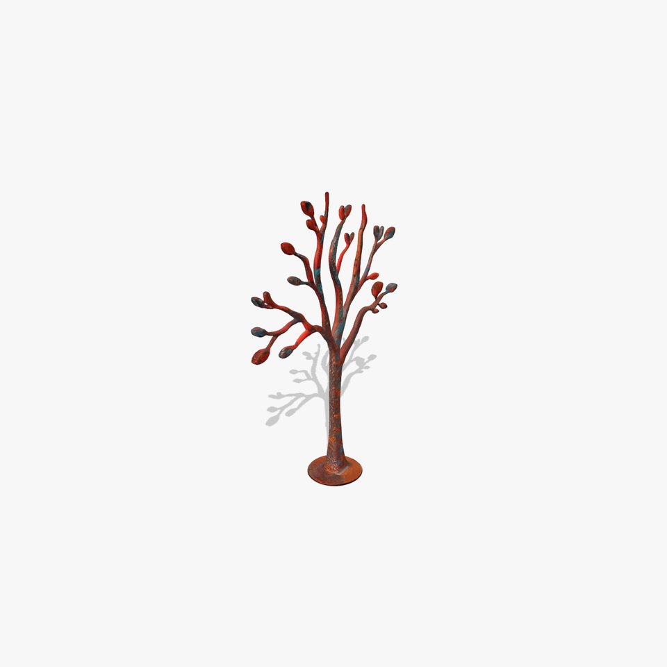 Decorative Metal Tree Sculpture Model Pack